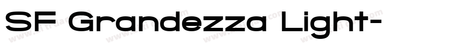 SF Grandezza Light字体转换